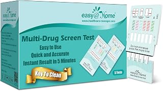 Easy@Home 12 Panel Instant Drug Test Kits - Testing Marijuana (THC),COC, OPI 2000, AMP,BAR,BZO,MDMA,MET/mAMP, MTD, OXY,PCP,PPX- EDOAP-1124-5 Pack FSA or HSA Eligible