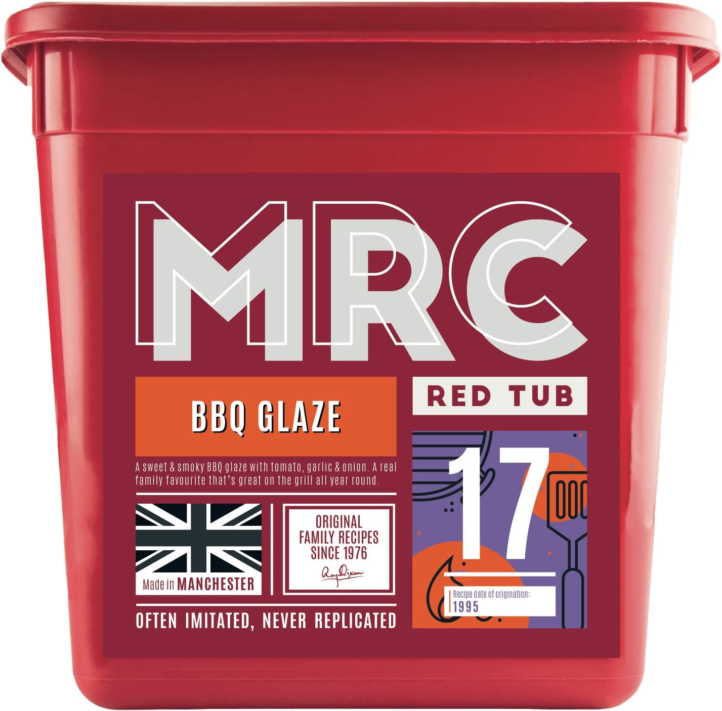 MRC BBQ Glaze 2.5kg – Sweet & Smoky Barbecue Marinade – Tomato, Onion & Garlic BBQ Seasoning