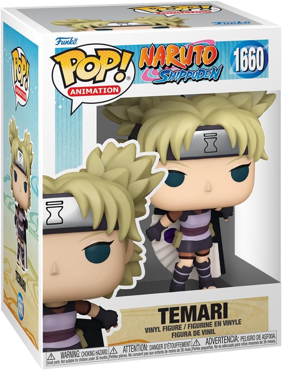 Funko Pop! Animation: Naruto - Temari - Temari - Naruto Shippuden - Collectable Vinyl Figure - Gift Idea - Official Merchandise - Toys for Kids & Adults - Anime Fans - Model Figure for Collectors