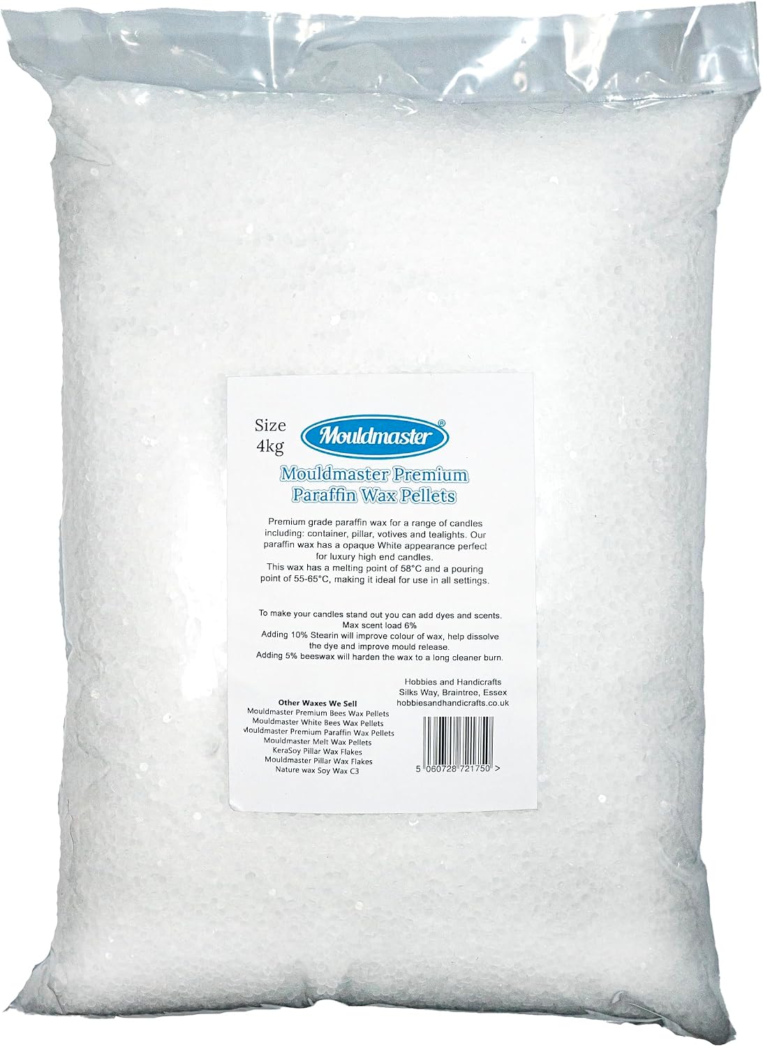 Mouldmaster Premium Paraffin Wax Pellets 4Kg Para04