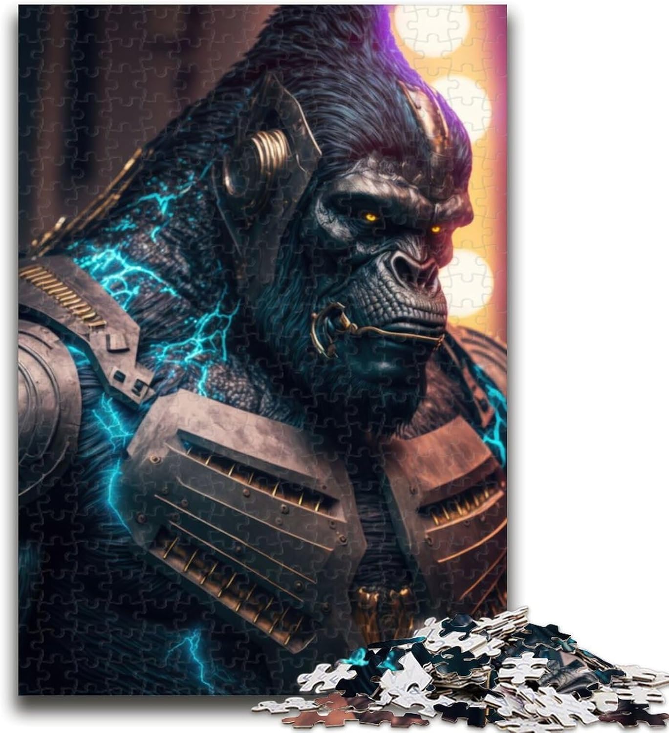 Puzzles 1000 Pieces for Adults Future Gorilla Help The Brain Exercise Addictive Toys to Cultivate Patience Artists Collection, Fine Art 50x75cm
