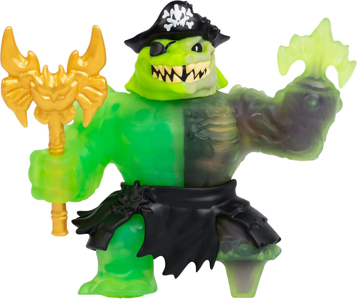 Heroes of Goo Jit Zu Cursed Goo Sea. Ultra Rare Rock Jaw. Super Squishy and Super Stretchy 2 in 1 Goo Power Filled Toy.