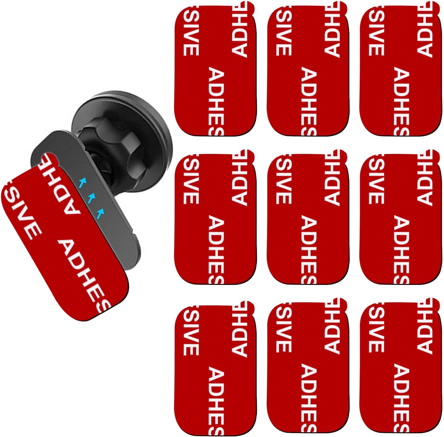 AZXYI Very High Bond Car Adhesive, 9 PCS Dashboard Sticky Adhesive Replacement, Double Sided Sticky Pads Sticker Tapes for Mounting Windshield Dashboard Magnetic Phone Car Mount and Dash Cam