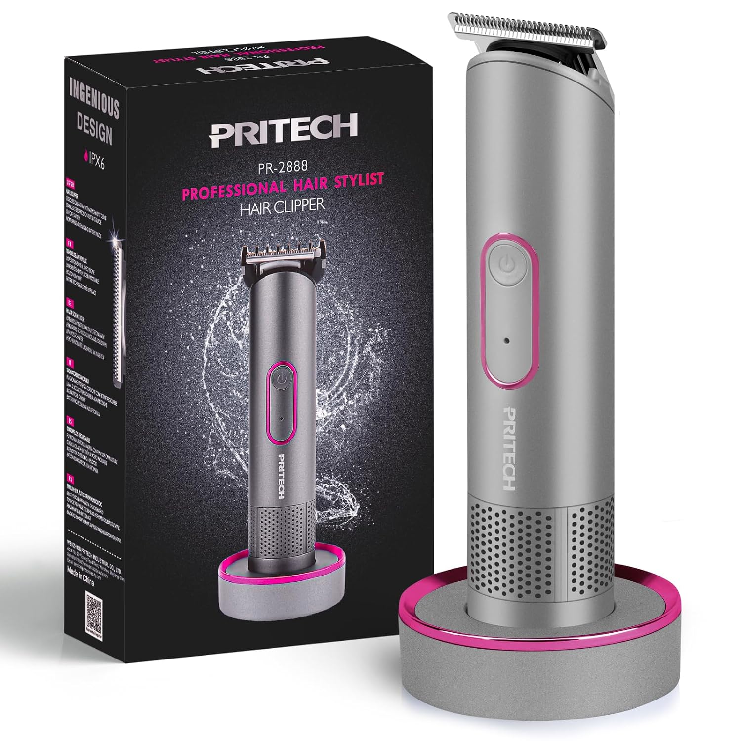 Manscape Body Hair Trimmer for Men, Waterproof Cordless Mens Beard Trimmer | Groomer for Beard, Chest, Legs & Groin, Pubic Hair Trimmer for Men with Safe Chamfered & Rounded Blade, Up to 30 Days Runtime