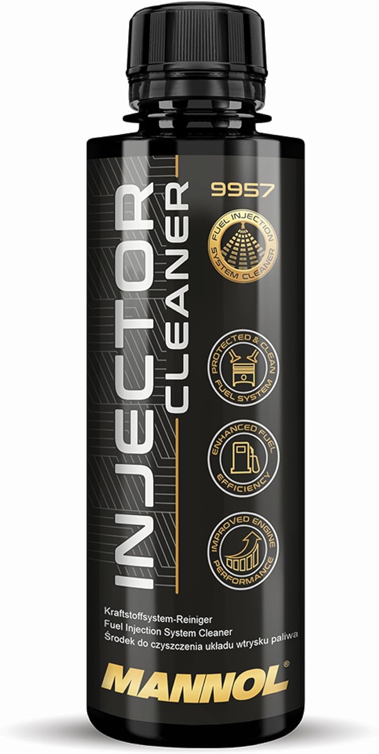 Mannol MN9957 Fuel Injector Cleaner, Advanced System Cleaner for Gasoline Engines, Injectors, Valves, Chambers, Compatible with MPI, GDI, Carb, 250ml