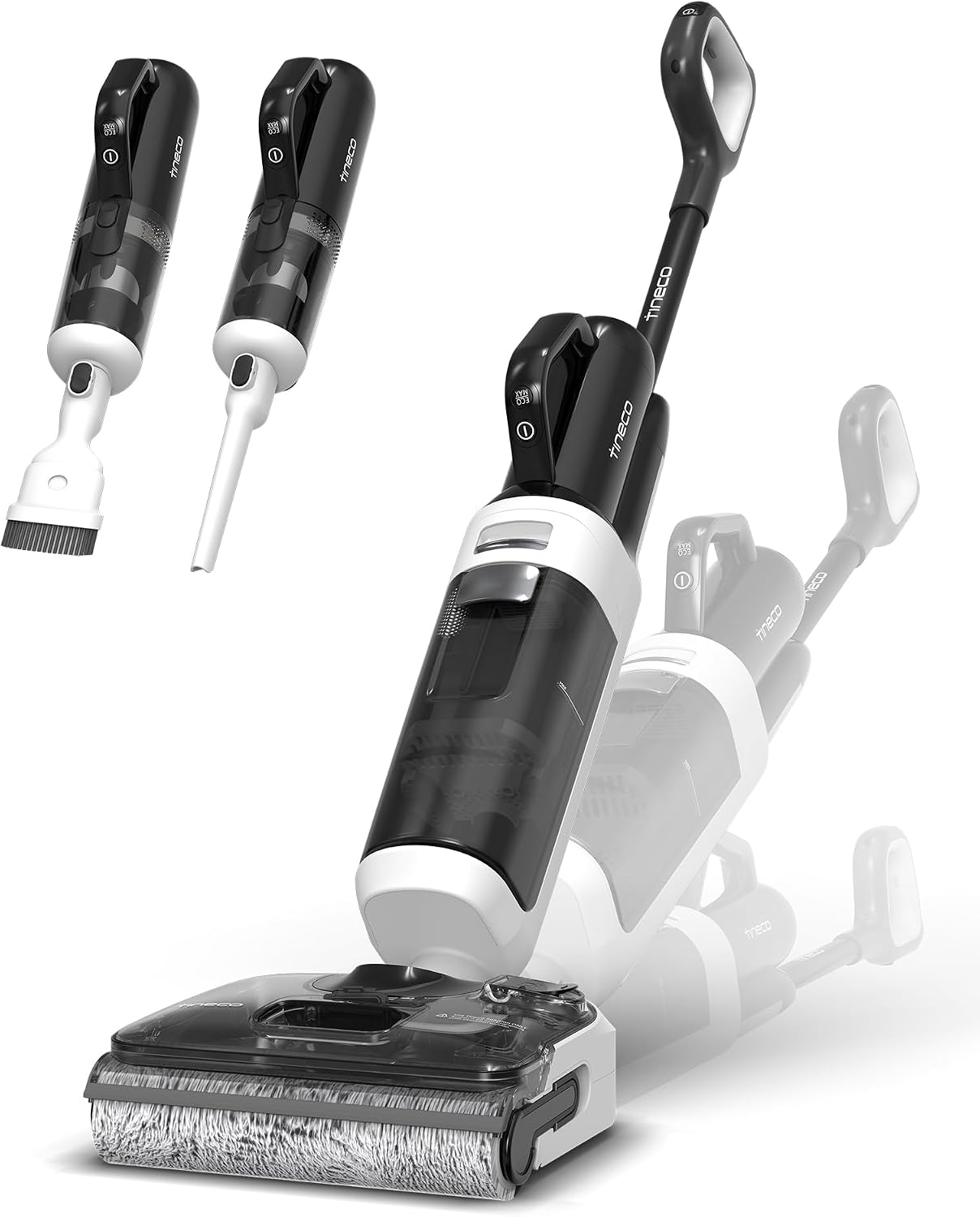 Tineco Floor One Switch S6 Stretch Breeze Wet Dry Vacuum Cleaners, Floor Cleaner Mop 2-in-1 Cordless Vacuum for Multi-Surface, 20kPa Suction, Anti-Tangle Design, Flashdry Self-Cleaning, 180° Lay-Flat