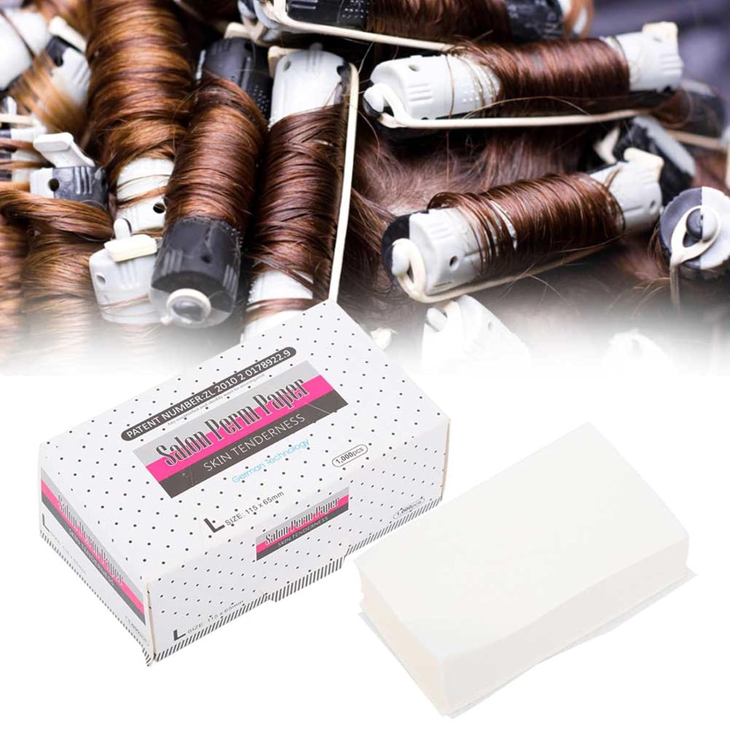 1000PCS Breathable Perm Papers for Hair, Thin Mesh Hair Perm Kit Grooming Tools for Hair Salon Shop or Home Hair Perms
