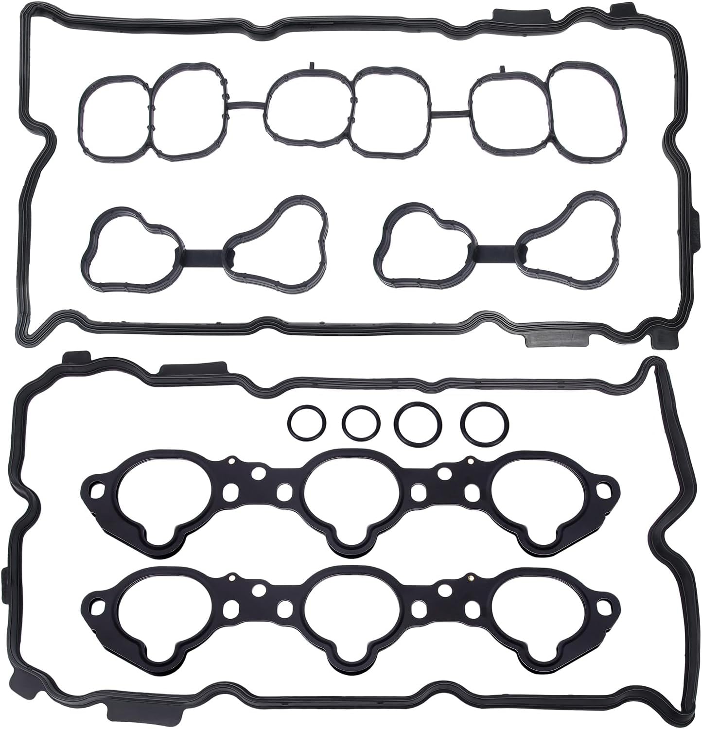 Sorello Engine Valve Cover Gasket Set Fit for Infiniti JX35 QX60 for Nissan Altima Maxima Murano Pathfinder Quest for 3.5L V6 Engine - Replace MS97143 VS50770R