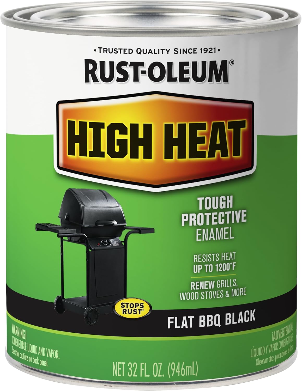 Rust-Oleum High Heat Flat Bar-B-Que Black Enamel Paint