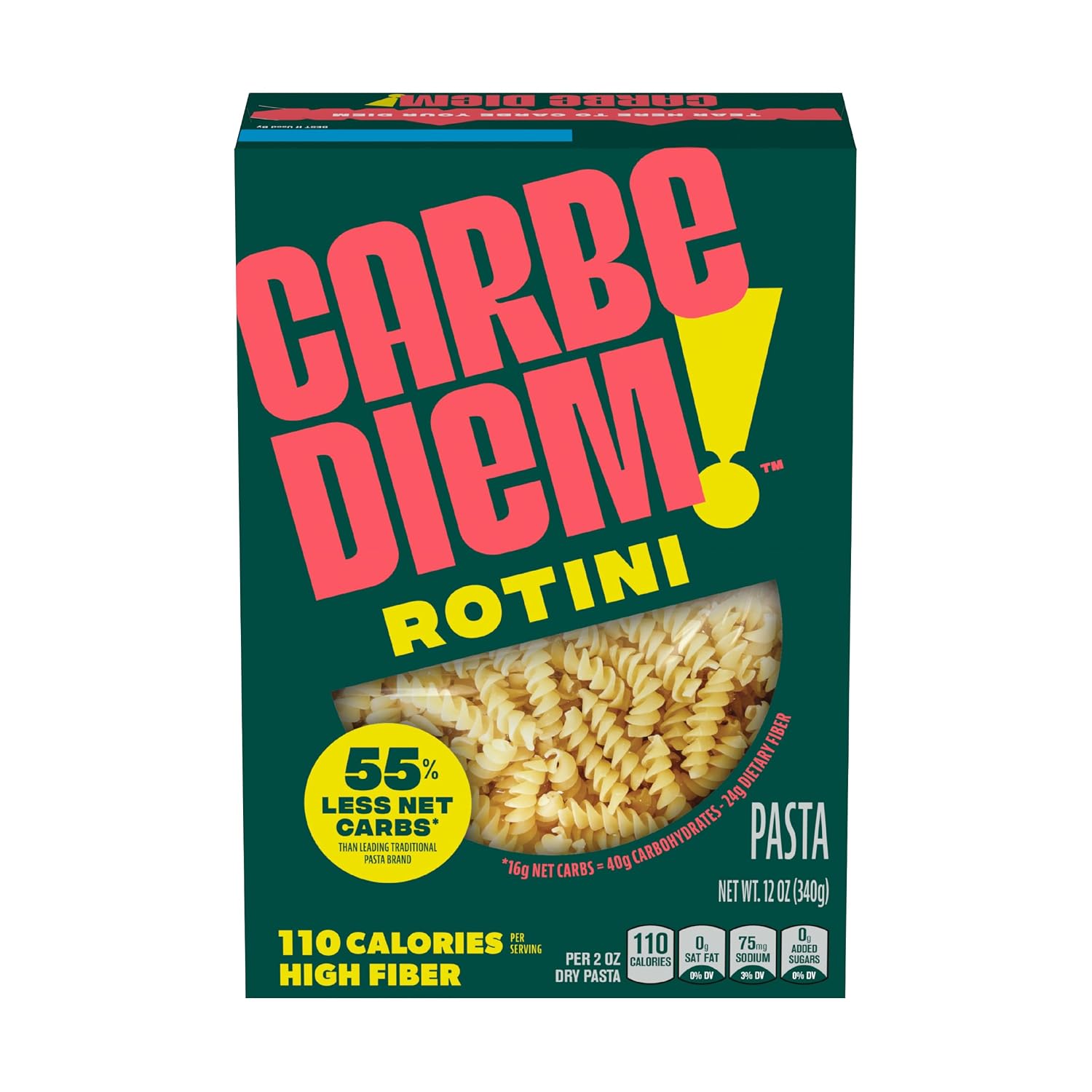 Carbe Diem! Rotini Pasta, 12 oz
