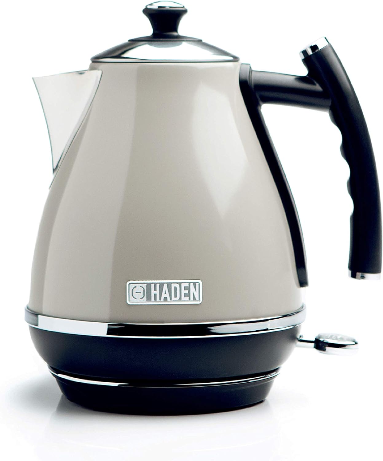Haden Cotswold Putty Kettle - Premium 1.7L Stainless Steel Electric Kettle with Rapid Boil, Cordless Base, Boil-Dry Protection, and Removable Filter - Best Durable Kitchen Appliance