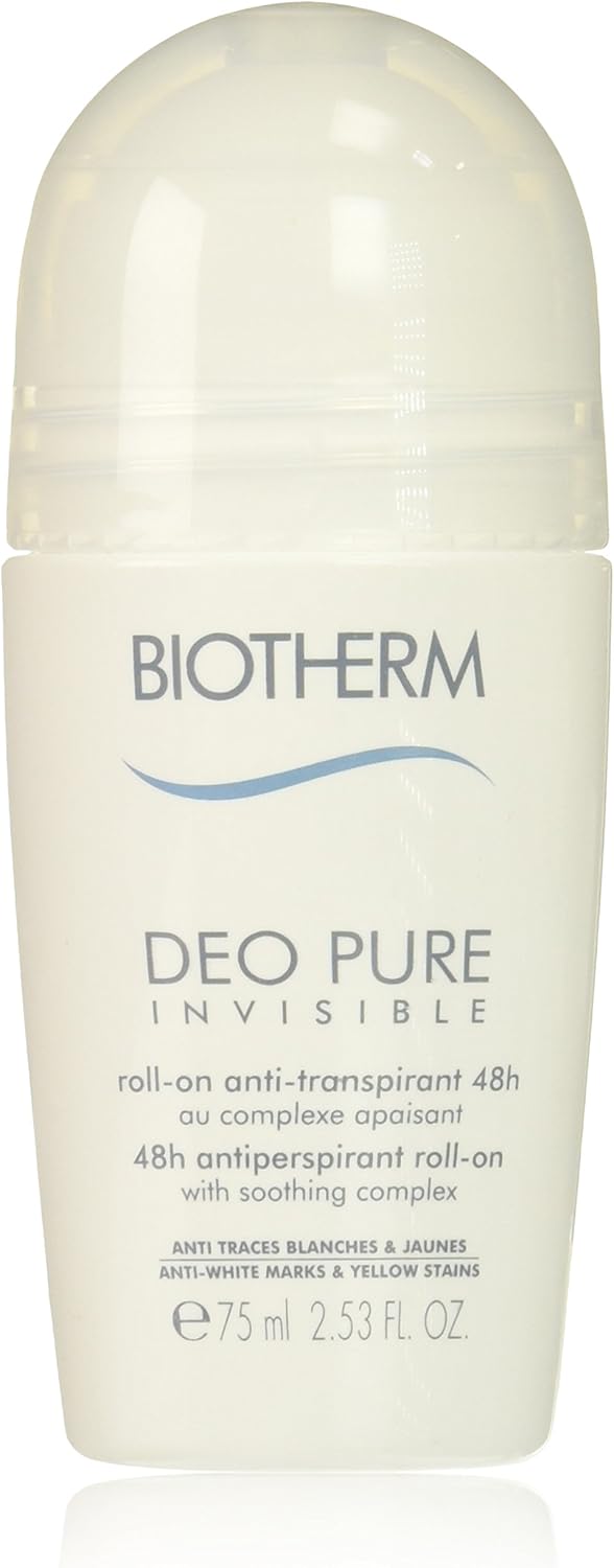 Biotherm Deo Pure Invisible 48 Hours Antiperspirant Roll-On 75ml/2.53oz (Unscented)