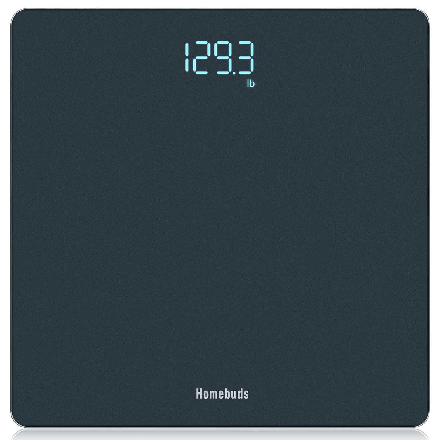 Homebuds Digital Bathroom Scale for Body Weight, Weighing Professional Since 2001, Crystal Clear LED and Step-on, Batteries Included, 400lb/180kg, Blue