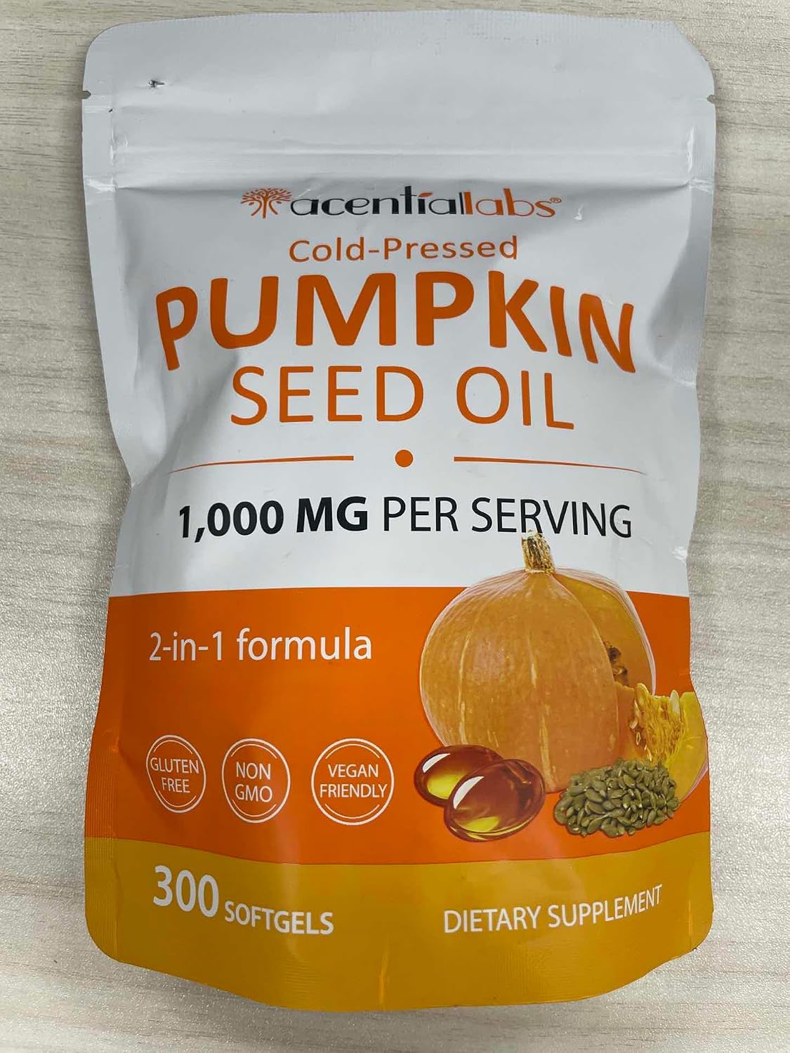 300 PCS Pumpkin Seed Oil Capsules,Pumpkin Seed Extract,Pumpkin Seed Oil Supplement