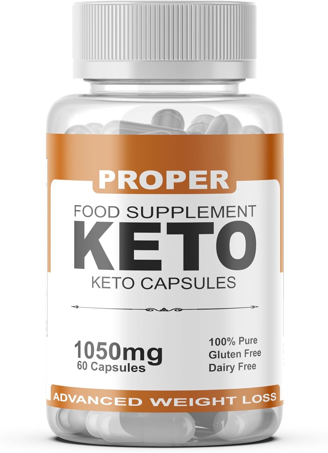 Proper Keto – Natural Keto Support for Weight Management, Vegan Capsules with Apple Cider Vinegar & Green Tea, Support for Men & Women, 60 Capsules, Slim Warriors