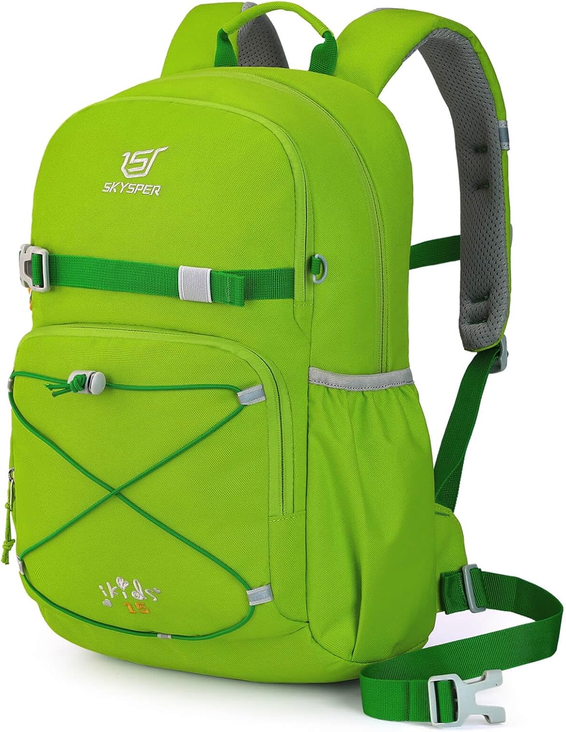 SKYSPER Kids Backpack - 15L School Bag Age 4-12 Ergonomical Design Multi-compartment Breathable Rucksack Travel Backpacking