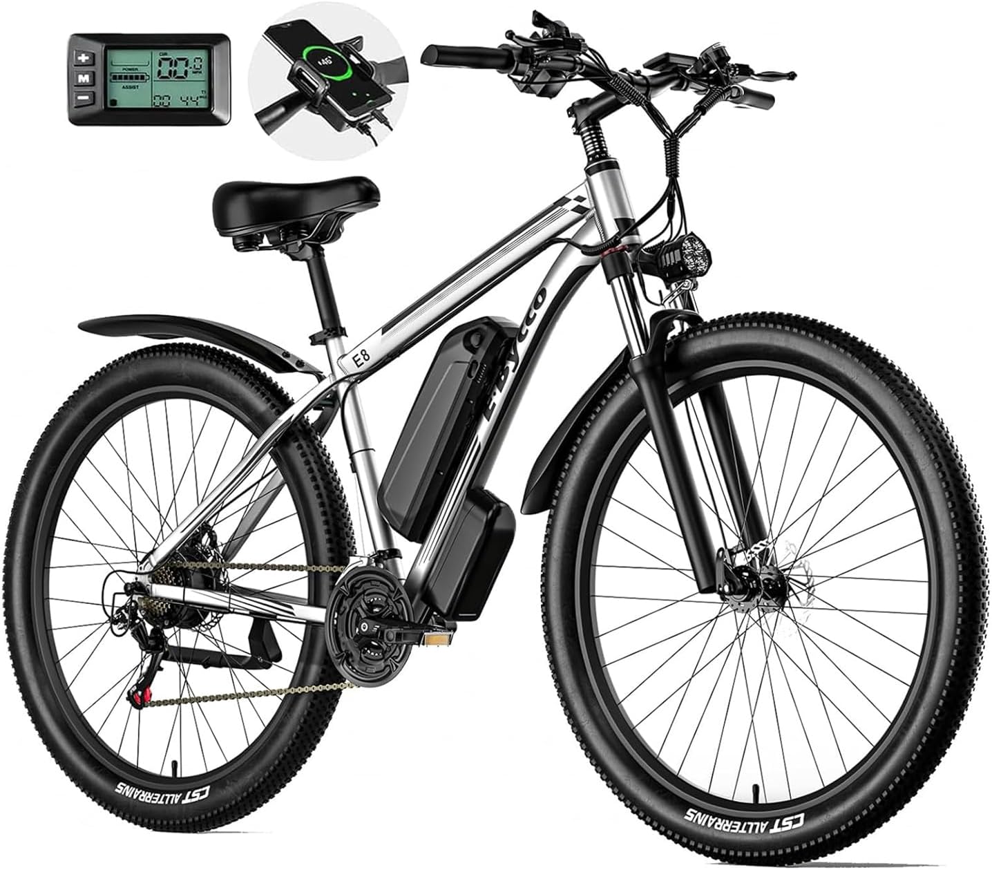 E·Bycco 29” Electric Bike for Adults, 48V 17.5AH Battery, 750W Peak 1000W Electric Mountain Bike, Up to 70 Miles 34MPH Ebike with 21-Speed, Electric Bicycle E-Bike for Commuter, UL 2849 Certified
