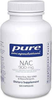 Pure Encapsulations NAC 900 mg - N-Acetyl Cysteine Amino Acid Supplement for Lung & Immune Support, Liver & Antioxidants* - 120 Capsules