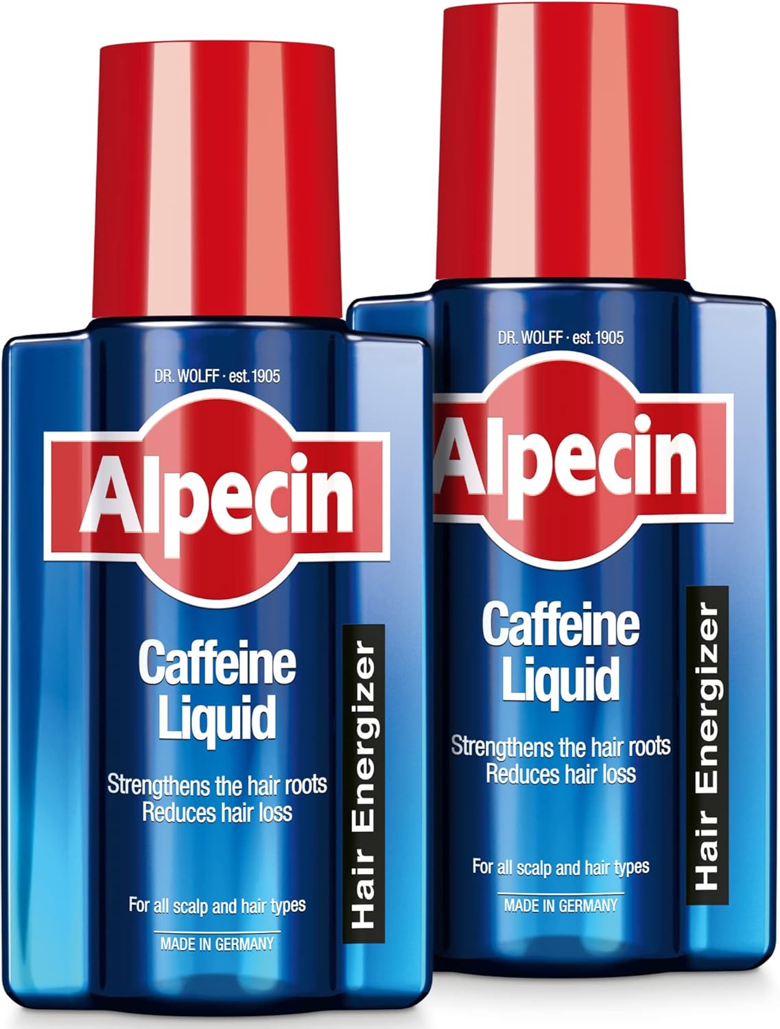 Alpecin Caffeine Liquid Hair Tonic 2x 200ml | Against Thinning Hair | Natural Hair Growth for Men | Energizer for Strong Hair | Hair Care for Men Made in Germany