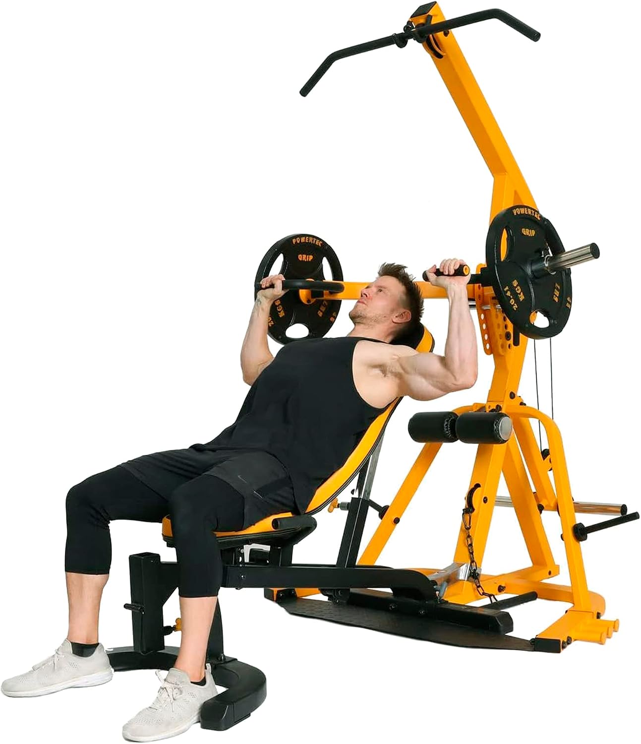 Powertec Fitness Workbench LeverSystem - Workout Bench, 500 LB Weight Capacity - Gym Equipment for Home - Adjustable Full Body Workout Machine