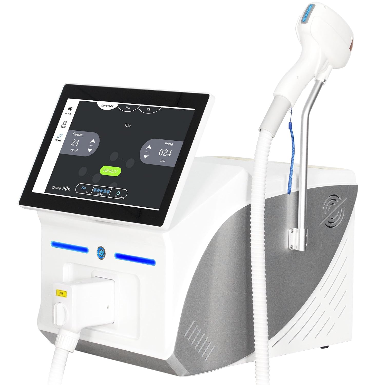 10 Bars 808nm Hair removal Machine with Cooling Technology 4Wavelengths