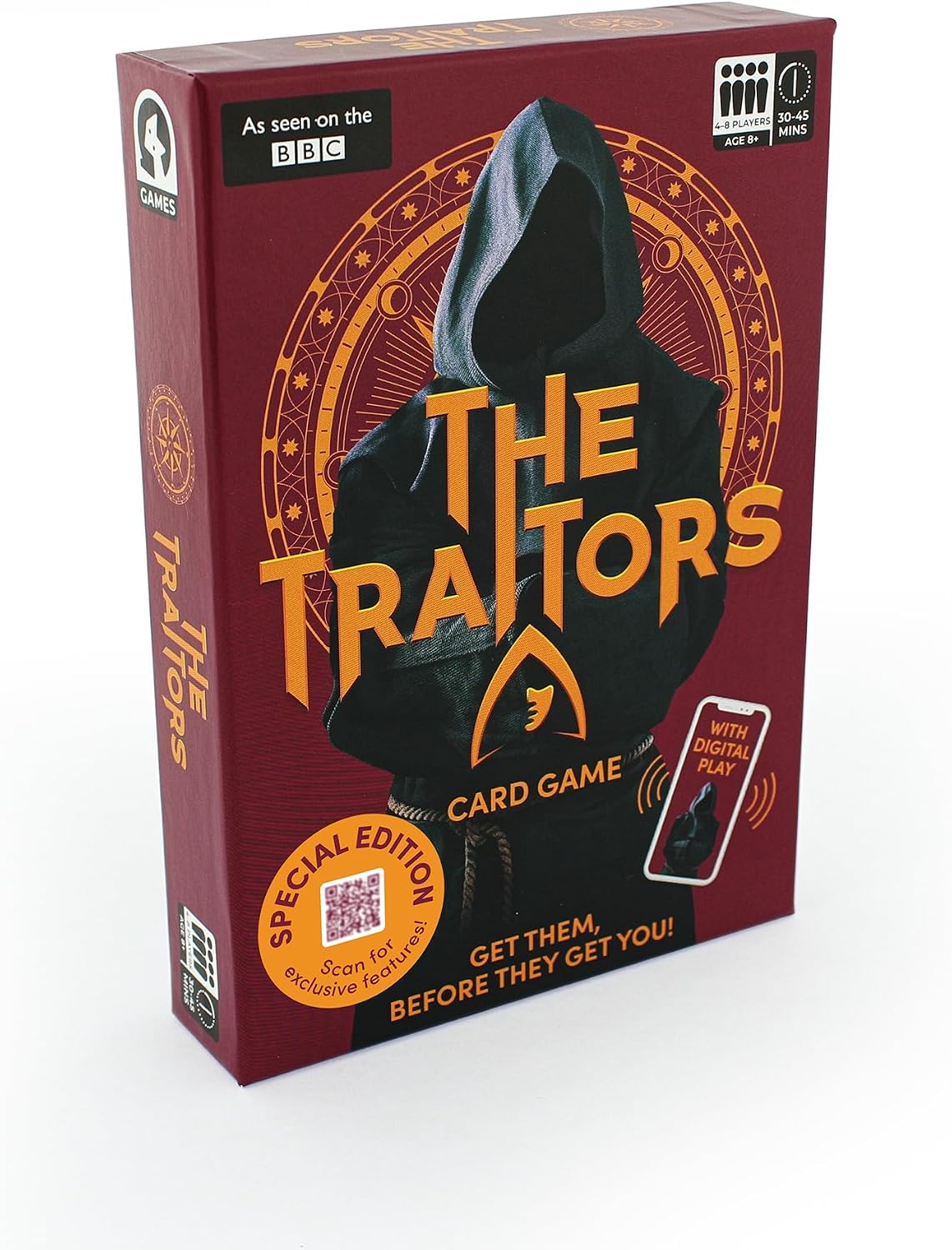 Ginger Fox The Traitors Card Game | Official BBC TV Show Party Game | Strategy & Social Deduction Family Game for 4–8 Players | Ages 12+