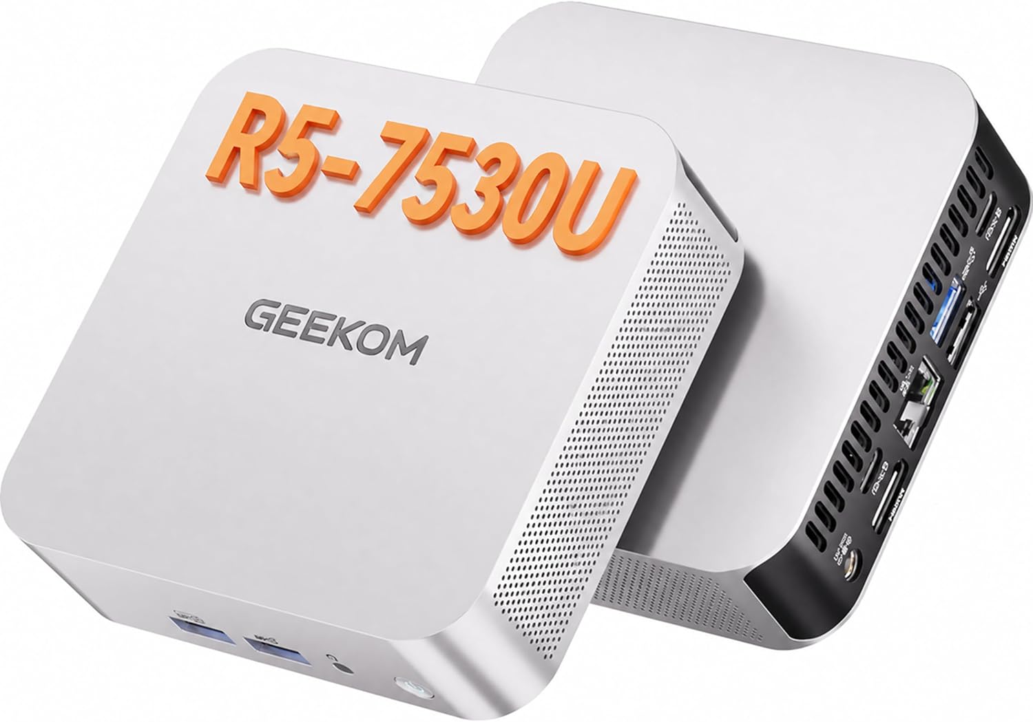 GEEKOM A5 Pro Premium Mini PC,AMD Ryzen5 7530U|16GB RAM(up to 96GB)+1TB SSD