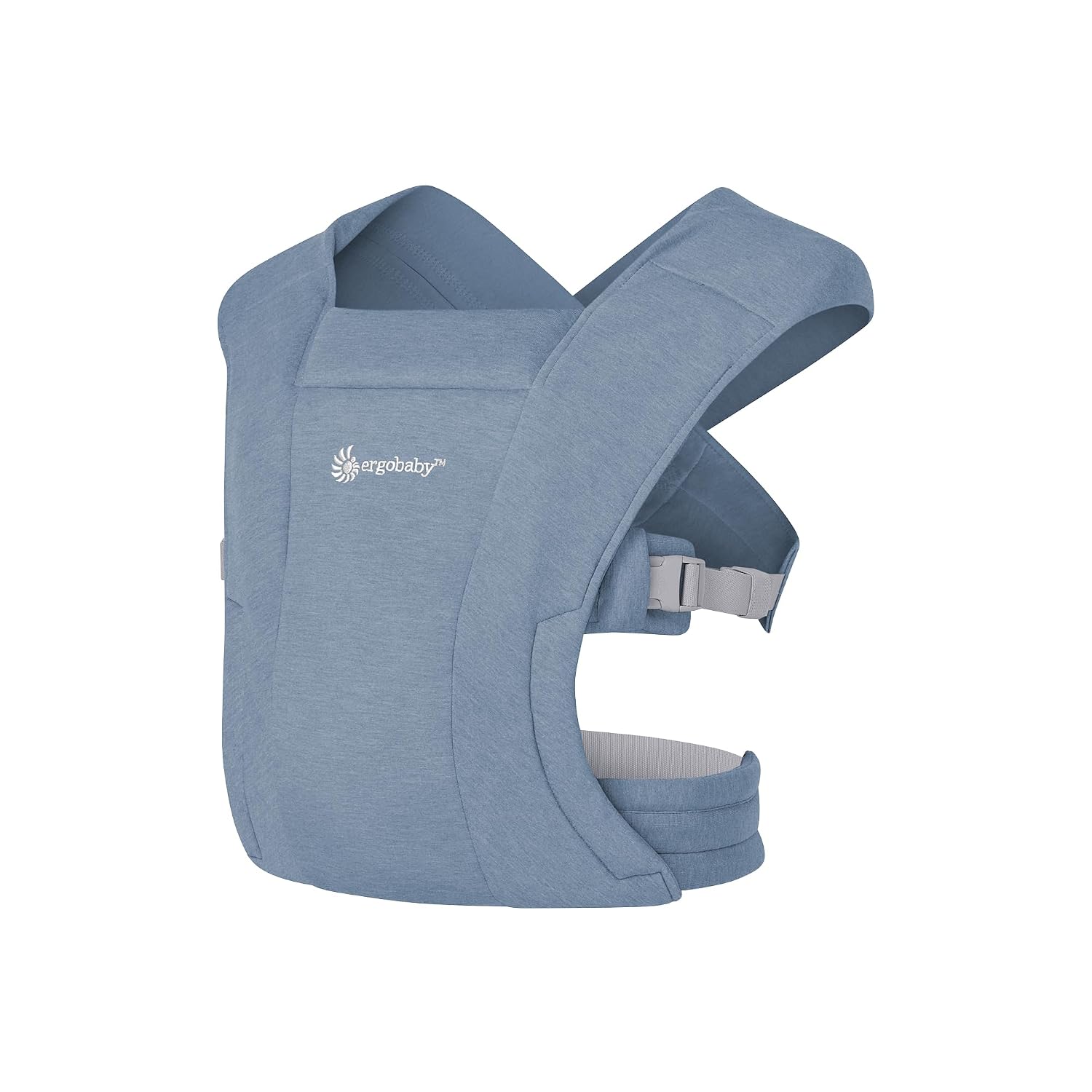 Ergobaby Embrace Newborn Baby Carrier for Infants 0-12 Months (7-25 lbs) - Ergonomic 2-Position Infant Carrier with Head and Neck Support, Hip-Healthy Positioning - Oxford Blue