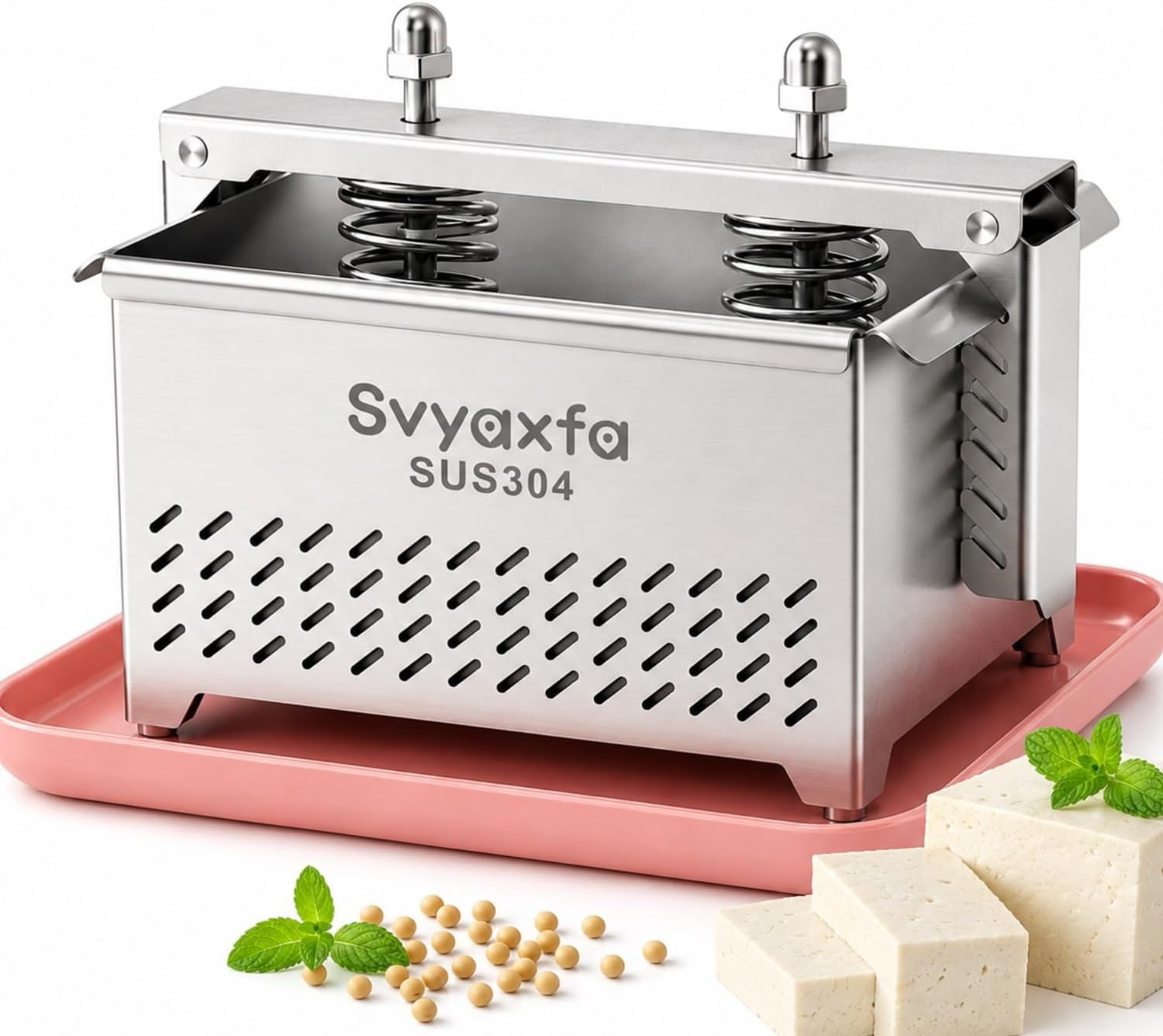 Tofu Press Stainless Steel Paneer Maker - Cheese Press for Homemade Tofu, Paneer，Easy to Use and Clean, Tofu Press Dishwasher Safe BPA Free Food Strainer