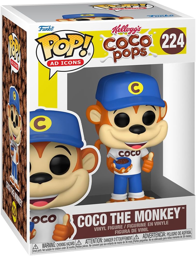 Funko Pop Ad Icons: Kellogg's - Coco Pops, Coco the Monkey - Collectable Vinyl Figure - Gift Idea - Official Merchandise - Toys for Kids & Adults - Ad Icons Fans - Model Figure for Collectors