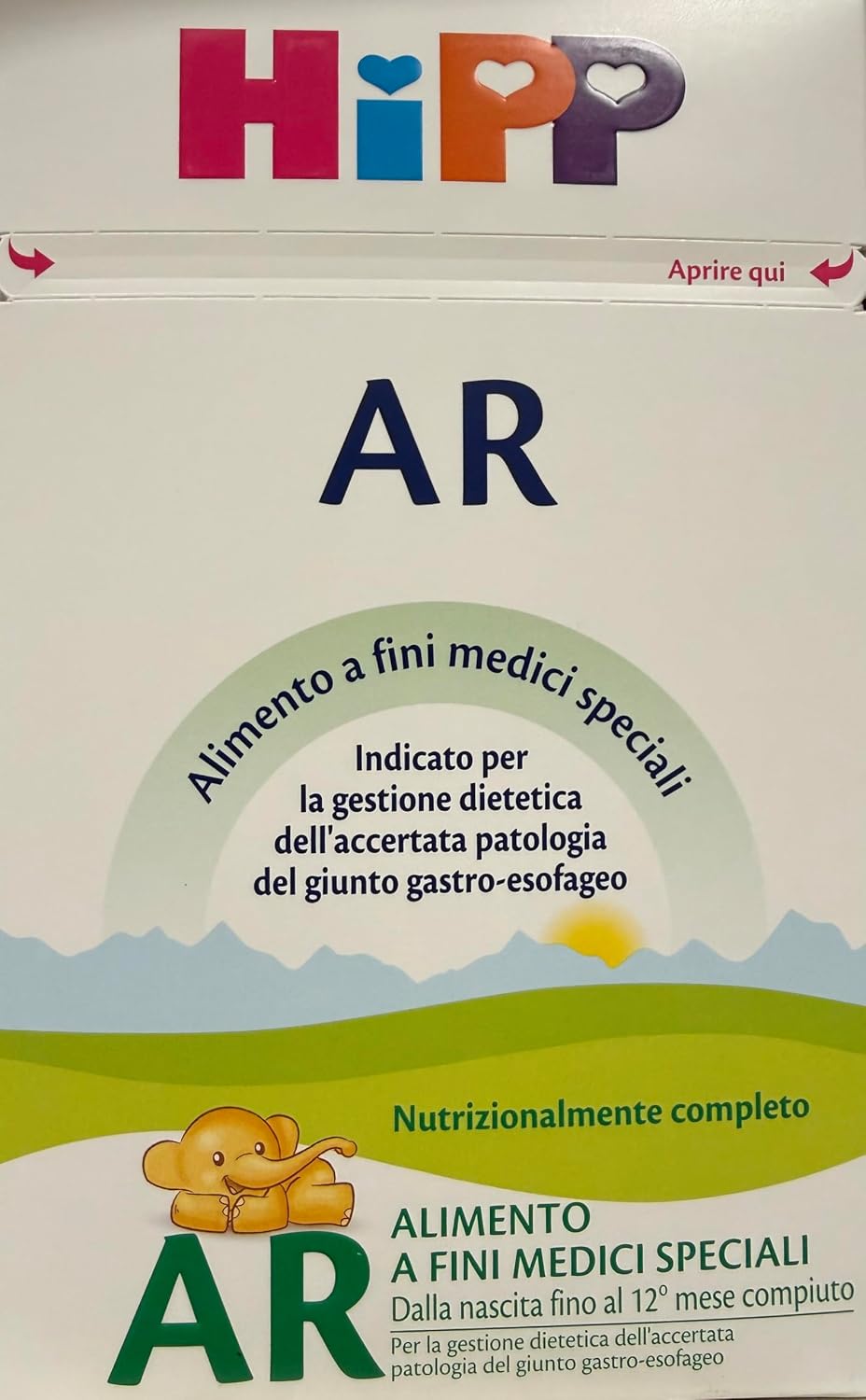Hipp AR Latte Anti-reflusso Alimento a fini Medici Speciali, 500g