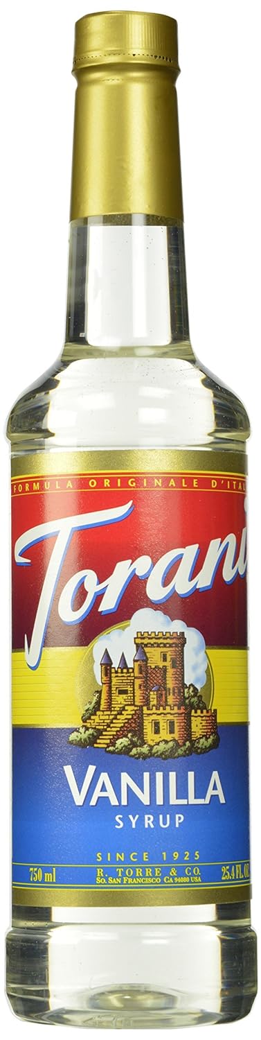Torani Syrup, Vanilla, 25.4 Ounces (Pack of 4)
