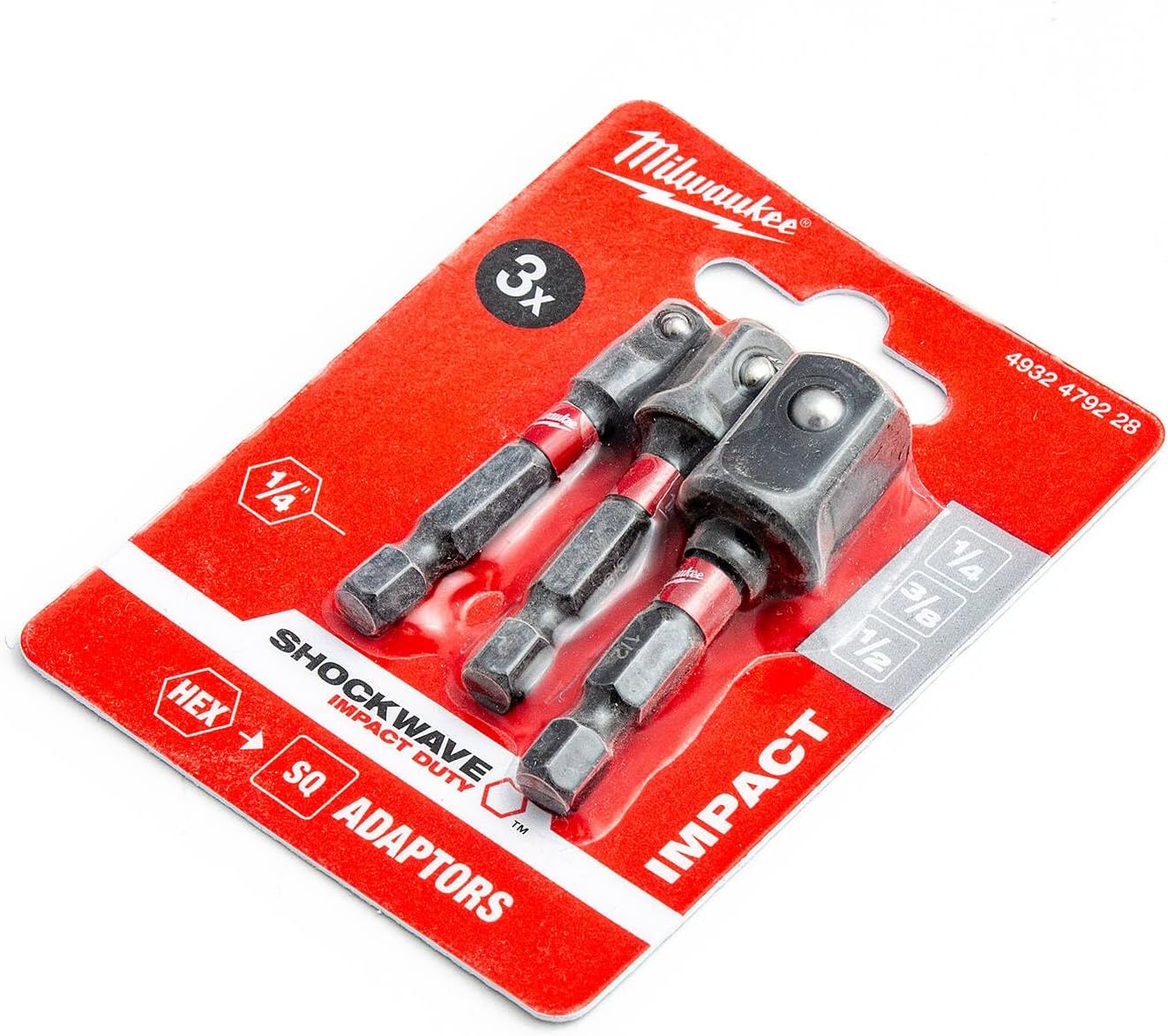 Milwaukee Shockwave Impact Socket Adaptor Set (3pc)