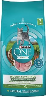 Purina ONE Natural, Low Fat, Weight Control, Indoor Dry Cat Food, +Plus Indoor Advantage - 7 lb. Bag