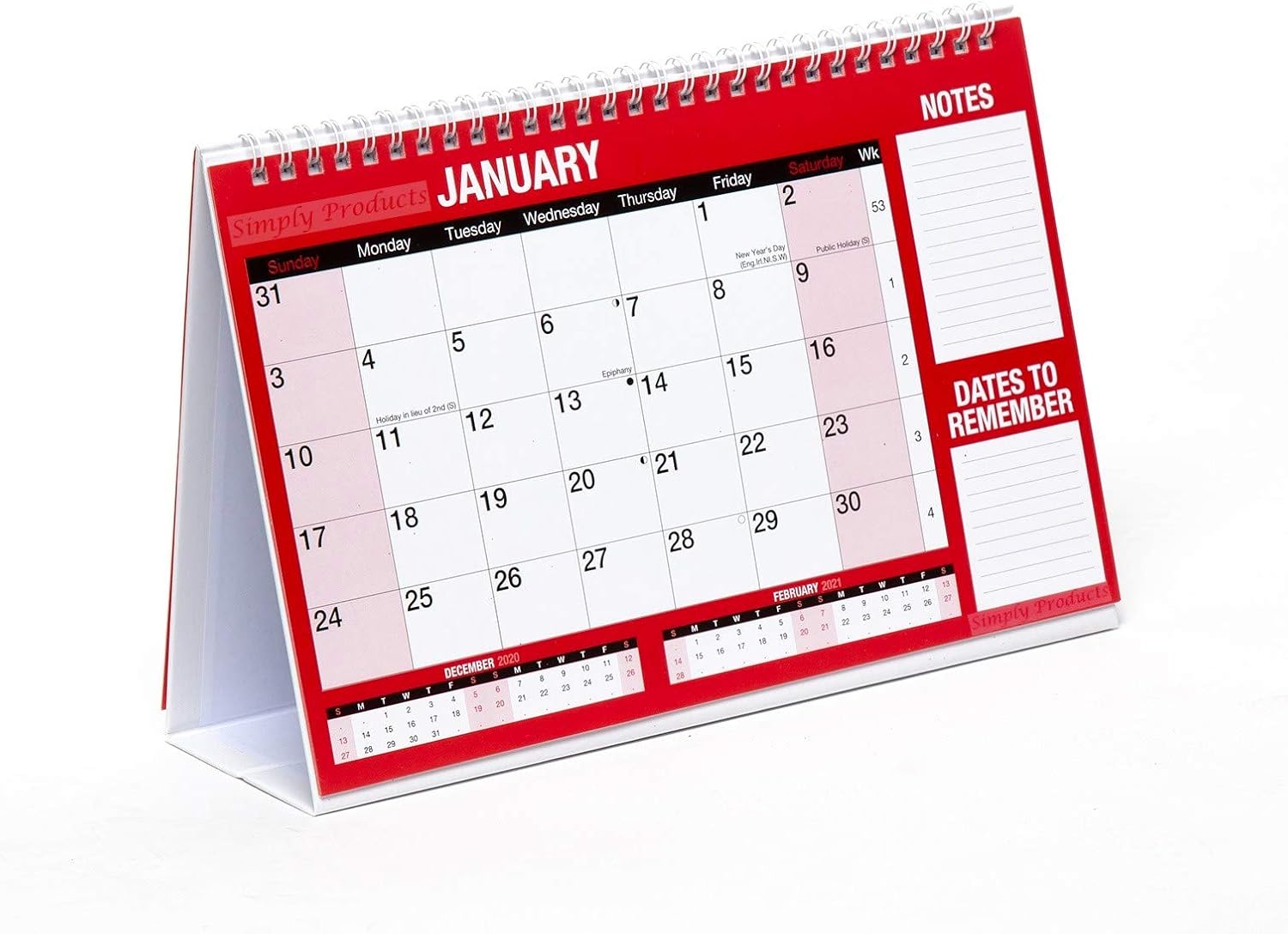2026 Month to View Desktop Office Table Calendar/Planner (Stand Alone Calendar SMP3814)