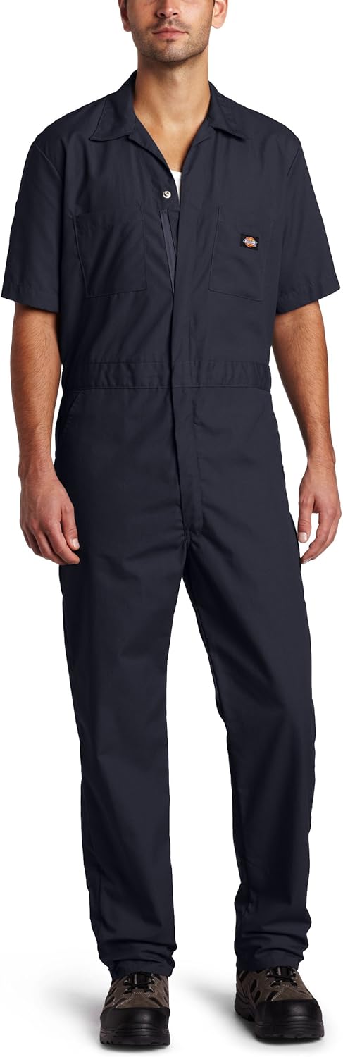 Dickies Men's Short-Sleeve Coverall반팔 커버올短袖连体服overol De Manga Corta.معطف بأكمام قصيرةkurzarm Overall Work Utility Coveralls