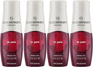 SodaStream Sparkling Drink, Dr Pete, 14.8 Fl Oz (Pack of 4)