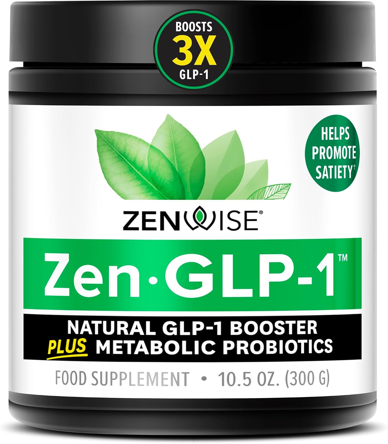 Zenwise Health ZenGLP-1™ Natural GLP-1 Booster + Metabolic Probiotics to Help Control Hunger & Cravings, Support Digestive Health, Regularity, 30-Day Serving