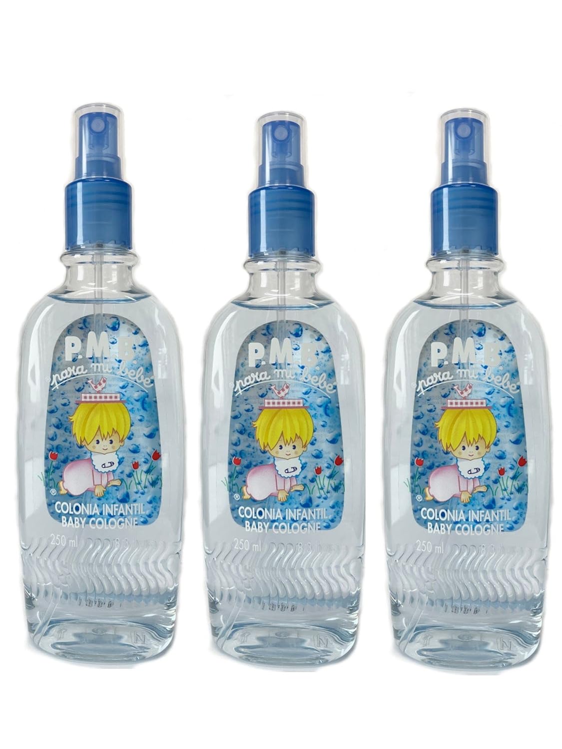 Para Mi Bebe Cologne Colonia Infatil Boys Spray 8.3 fl oz 250 ml [Pack of 3]