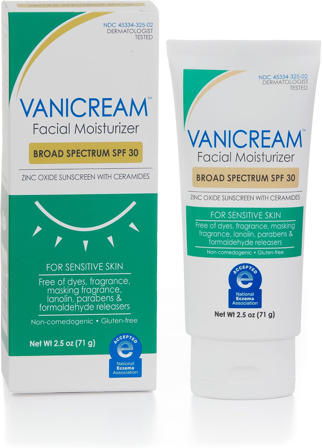 Vanicream Facial moisturizer with SPF, 2.5 ounce