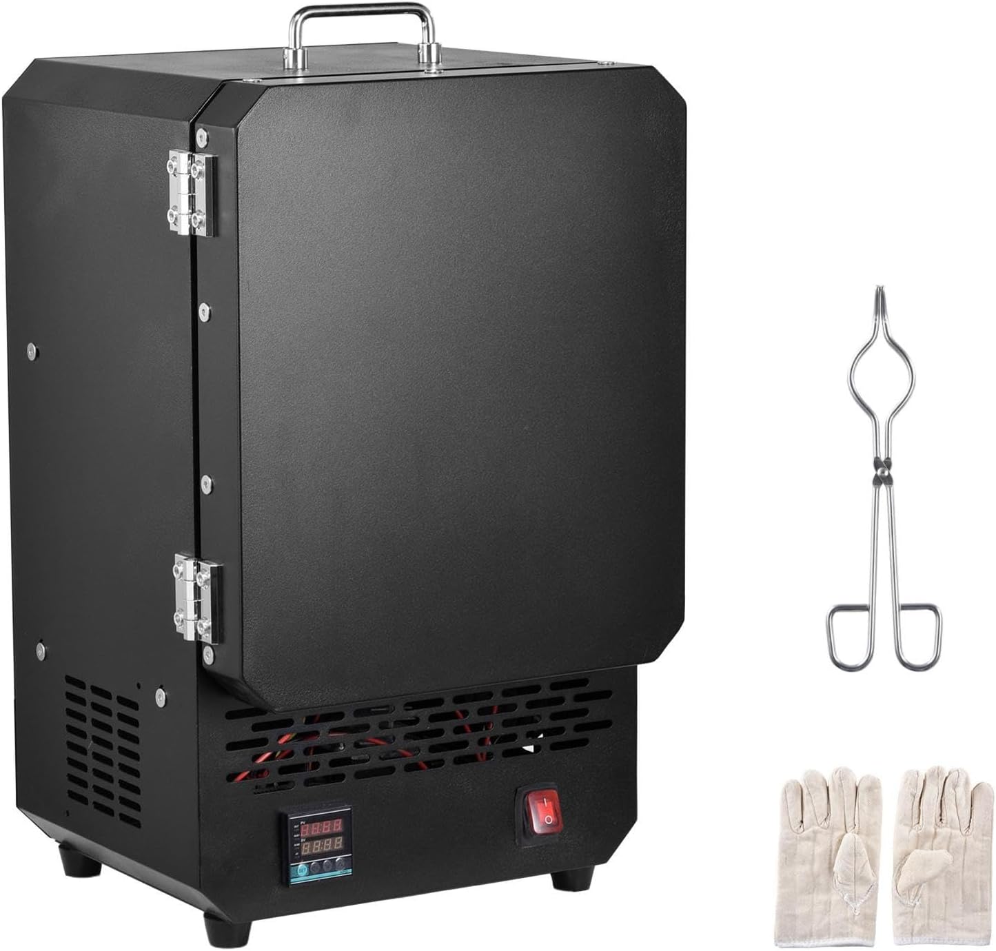 Tabletop Electric Kiln 1500W, 2192°F/1200°C Lab Furnace for Jewelry & Clay