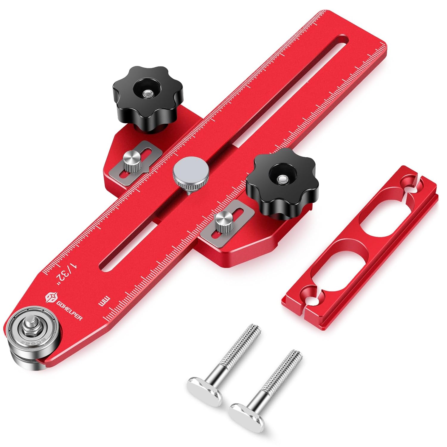 Thin Rip Jig Table Saw Jig Guide for Making Repetitive Narrow Strip Cuts, Fit for 3/8" x 3/4" T Slot and U Shape Slot,1/4" x 3/8" T Slot, Works with Table Saw Band Saw Router Table