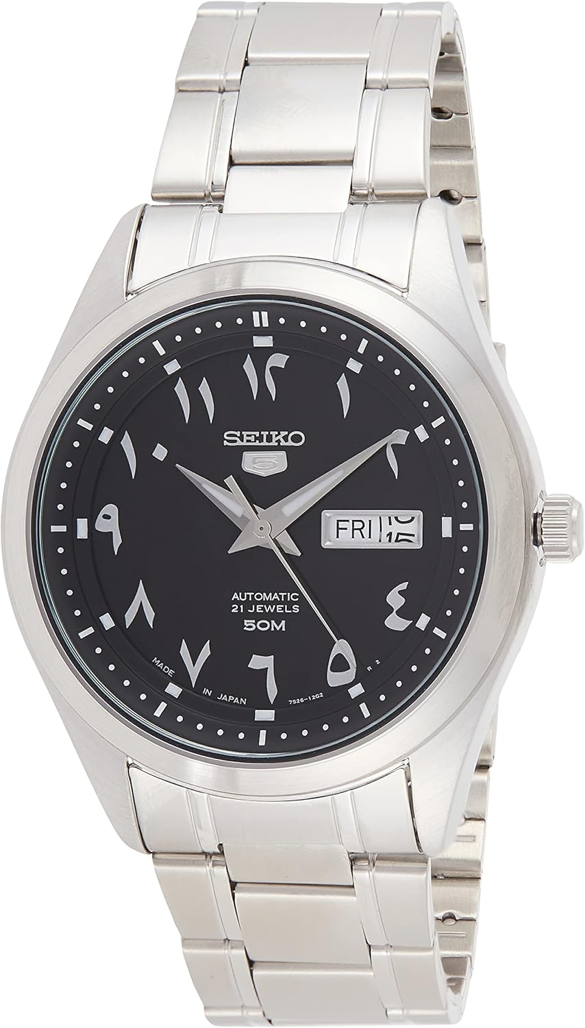 SEIKO 5 Automatic Black Eastern Arabic Dial Men's Watch SNKP21J1