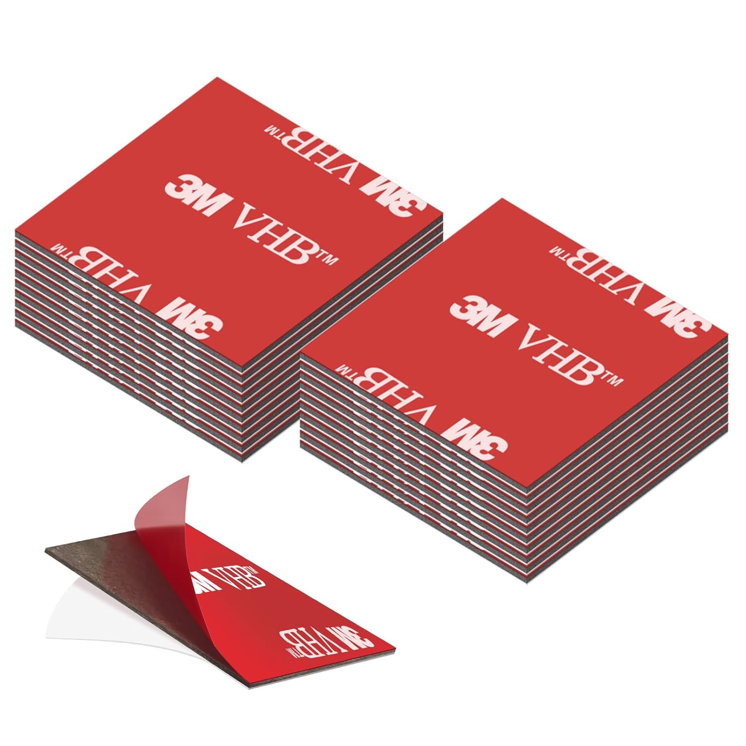 kurkip Double Sided Tape Extra Strong Double Sided Extra Strong Waterproof for Home Office Square - 30mm x 30mm (20PCS)