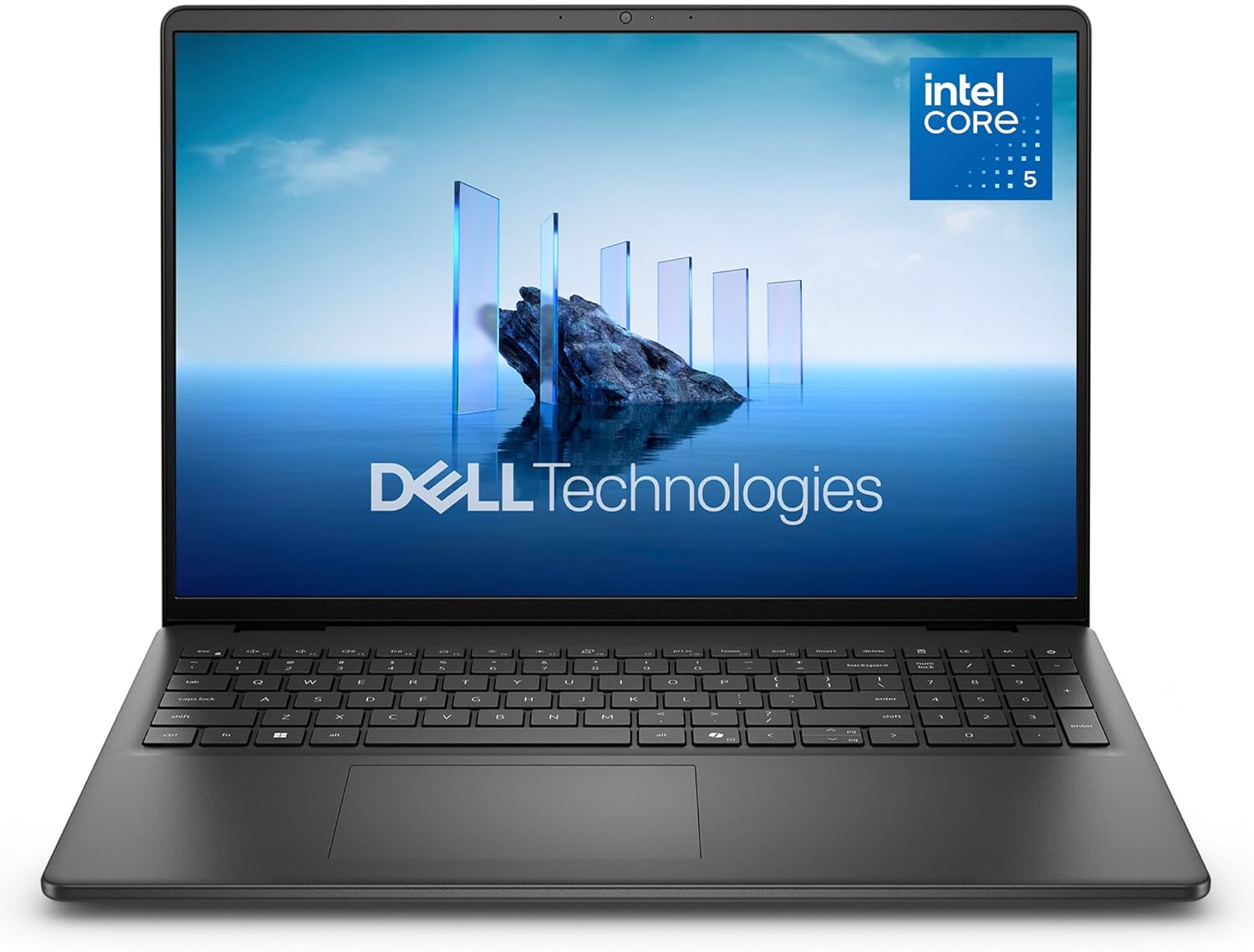 Dell 16 Laptop DC16250-16 FHD+ 16:10 (1920x1200) Intel Core 5 Series 1 Processor, Intel UHD Graphics, 16GB RAM, 512GB SSD, Windows 11 Home, Backlit UK Keyboard, Fingerprint Reader – Carbon Black