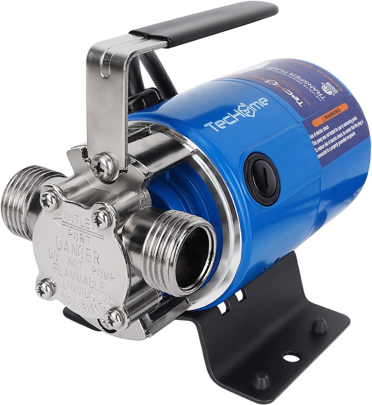 Garden Pump With Hose, 115V 1/10HP 330GPH Mini Electric Water Transfer Pump Waterbed Drain Pump, With Suction Hose Kit.