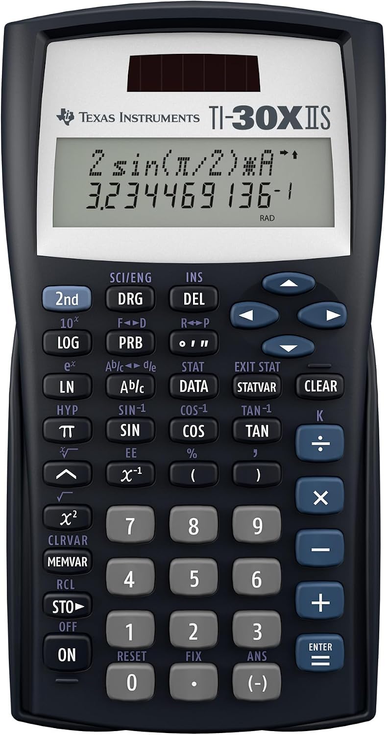 Texas Instruments TI-30XIIS Scientific Calculator - Bulk Packaging