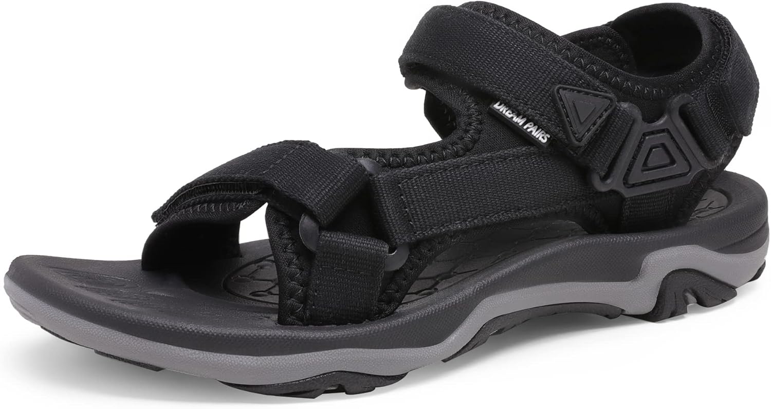 DREAM PAIRS Women's Outdoor Sport Sandals for Ladies' Hiking Flat Sandals