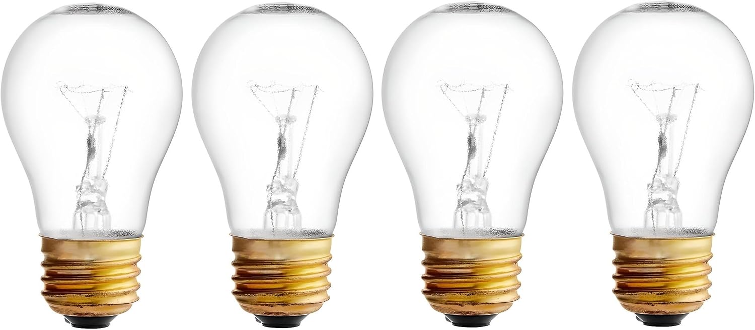 OCS Parts 4-Pack Hatco 02.30.058.00 Replacement Specialty Light Bulbs for Commercial Heat Warmers | 40W 230V E26 02.30.266 PFTE Coated High Temp Shatter Resistant Specialty Consumer Lamps
