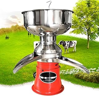 Electric Fresh Milk Cream Separator, Milk Cream Separator with 50L/H Yield, Multifunctional Stainless Steel Butter Centrifuge, for Turn Raw Whole Milk Into Skim Milk